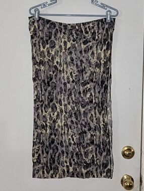Leopard Print Sheer Infinity Scarf